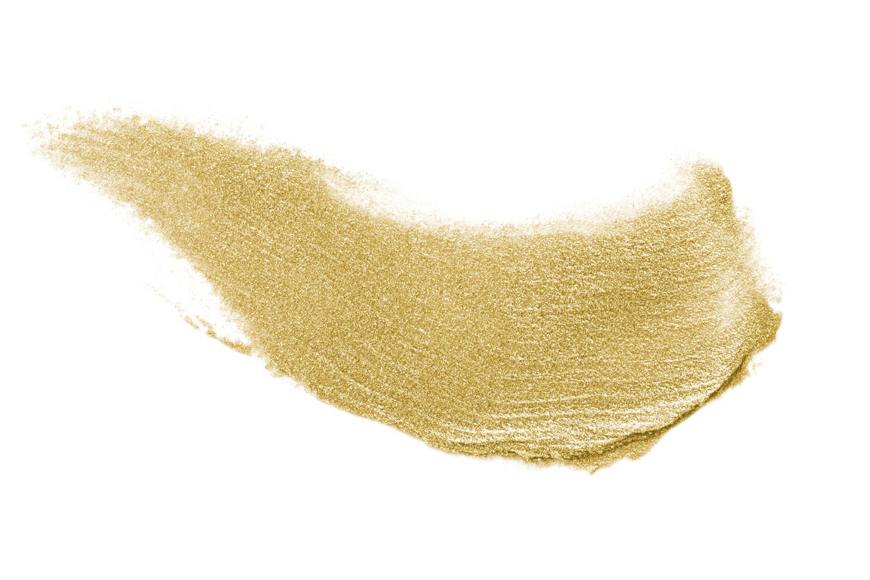 Gold Lipstick Smudge